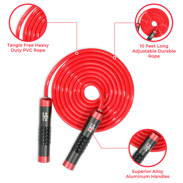 Weighted Jump Rope Set | Includes Standard Jumping Rope and Carrying Bag